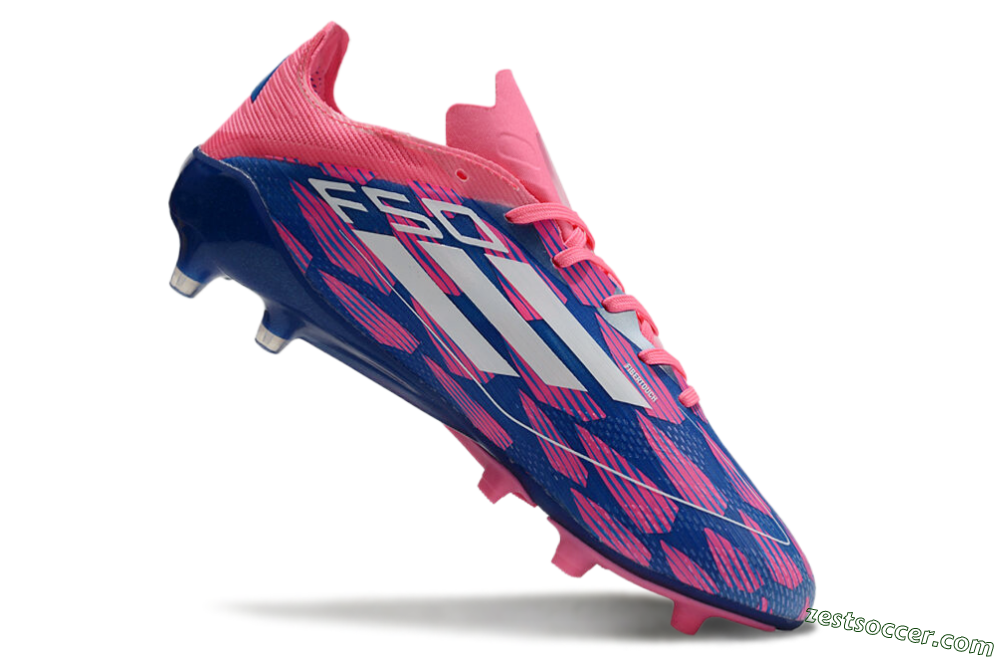 Adidas F50 Elite AG Low-Tops Soccer Cleats - Blue/Pink/White 4