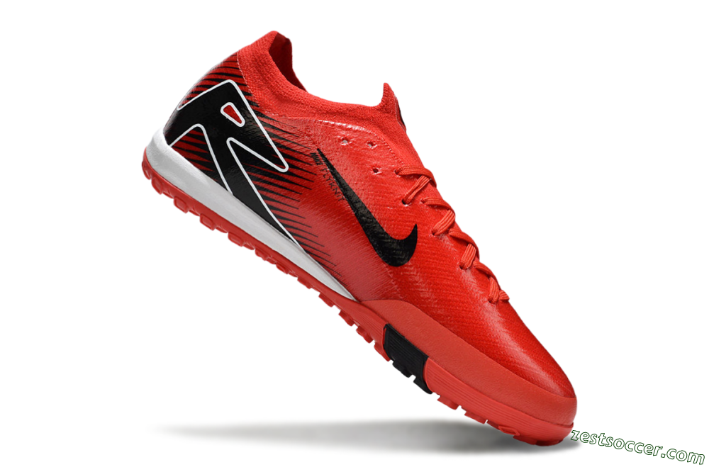Nike Air Zoom Mercurial Vapor 16 Elite TF Low-Tops Soccer Shoes - Red/Black/White 4