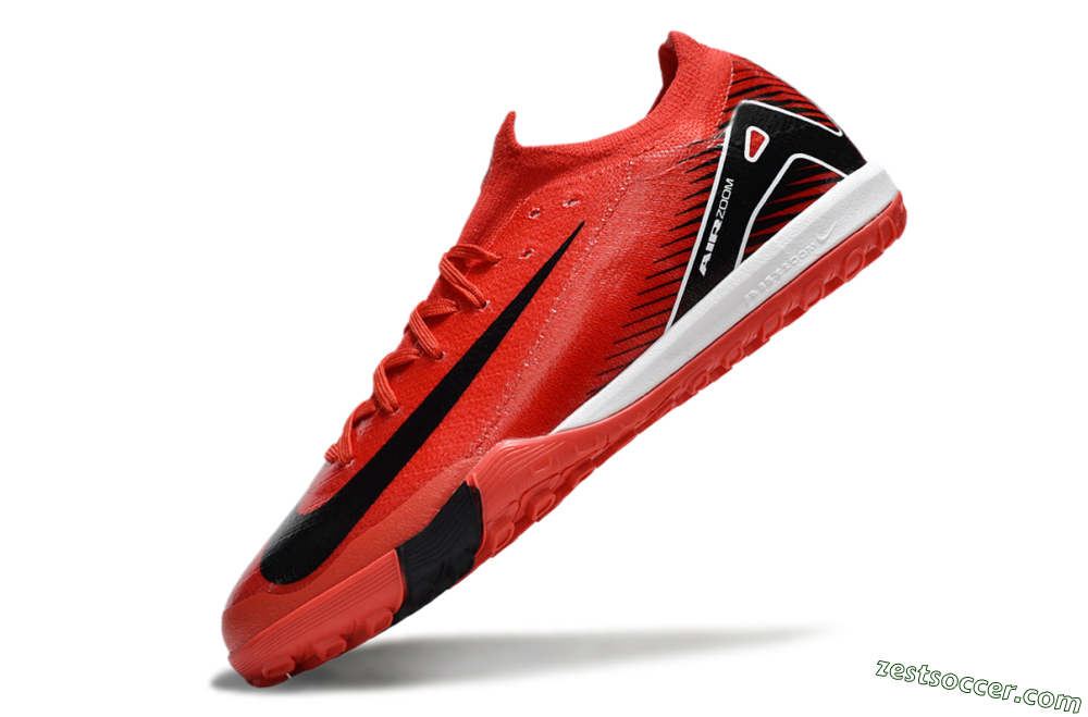 Nike Air Zoom Mercurial Vapor 16 Elite TF Low-Tops Soccer Shoes - Red/Black/White 5