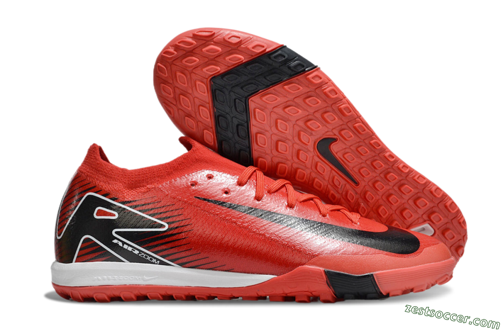 Nike Air Zoom Mercurial Vapor 16 Elite TF Low-Tops Soccer Shoes - Red/Black/White 0