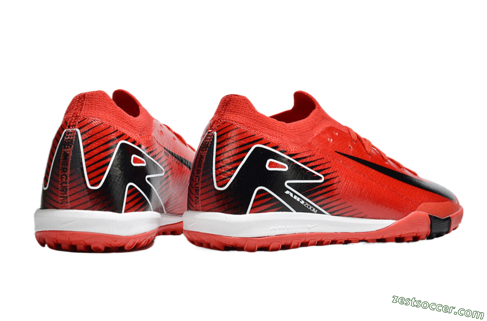 Nike Air Zoom Mercurial Vapor 16 Elite TF Low-Tops Soccer Shoes - Red/Black/White 6