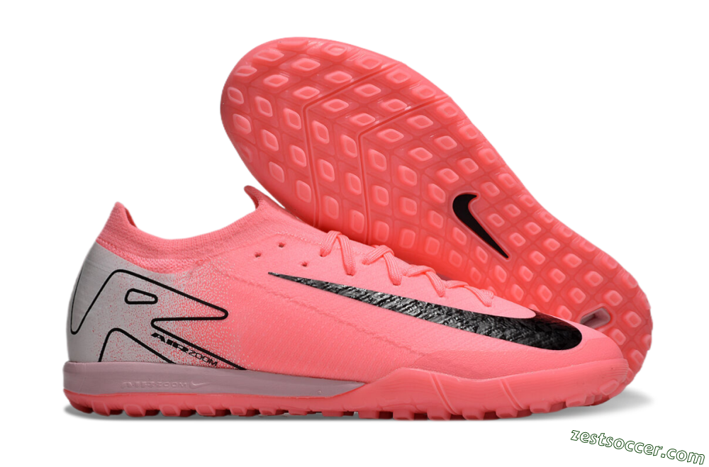 Nike Air Zoom Mercurial Vapor 16 Elite TF Low-Tops Soccer Shoes - Pink/Black/Silver 0