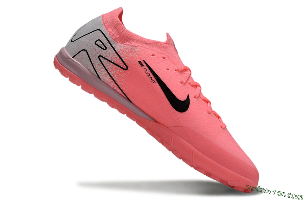 Nike Air Zoom Mercurial Vapor 16 Elite TF Low-Tops Soccer Shoes - Pink/Black/Silver 4