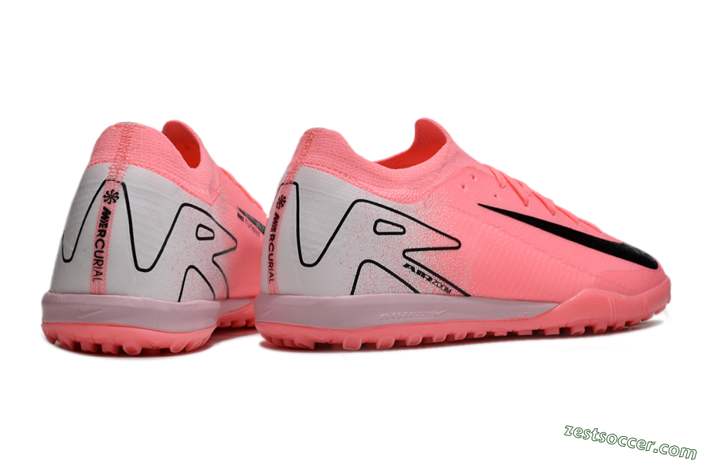 Nike Air Zoom Mercurial Vapor 16 Elite TF Low-Tops Soccer Shoes - Pink/Black/Silver 6