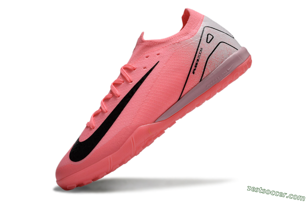 Nike Air Zoom Mercurial Vapor 16 Elite TF Low-Tops Soccer Shoes - Pink/Black/Silver 5