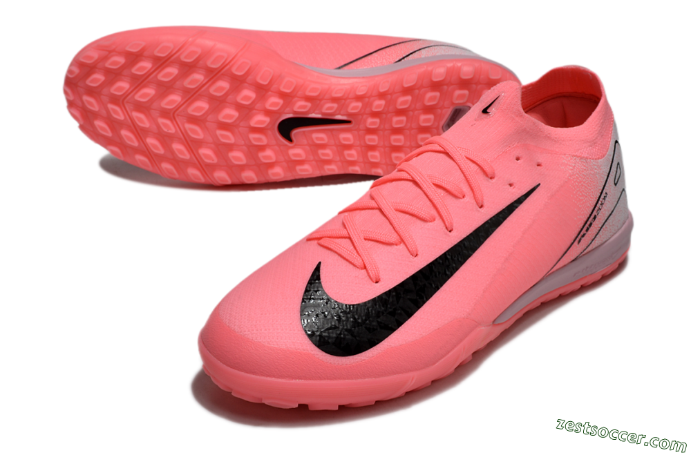 Nike Air Zoom Mercurial Vapor 16 Elite TF Low-Tops Soccer Shoes - Pink/Black/Silver 3