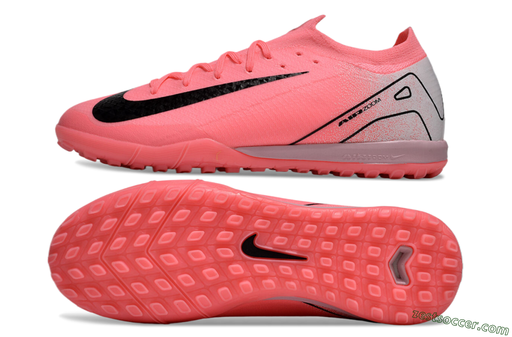 Nike Air Zoom Mercurial Vapor 16 Elite TF Low-Tops Soccer Shoes - Pink/Black/Silver 1