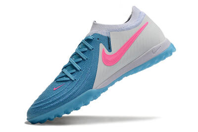 Nike Phantom GX 2 Elite TF Low-Tops Soccer Shoes - Blue/White/Pink