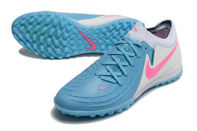 Nike Phantom GX 2 Elite TF Low-Tops Soccer Shoes - Blue/White/Pink
