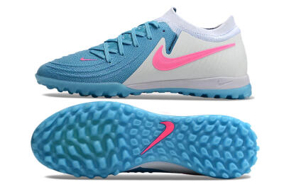 Nike Phantom GX 2 Elite TF Low-Tops Soccer Shoes - Blue/White/Pink