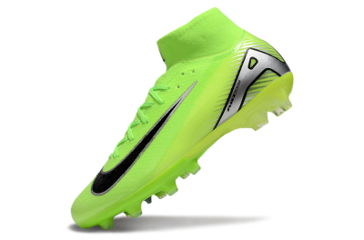 Nike Air Zoom Mercurial Superfly 10 Elite AG High-Tops Soccer Cleats - Yellow/Silver/Black