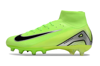Nike Air Zoom Mercurial Superfly 10 Elite AG High-Tops Soccer Cleats - Yellow/Silver/Black