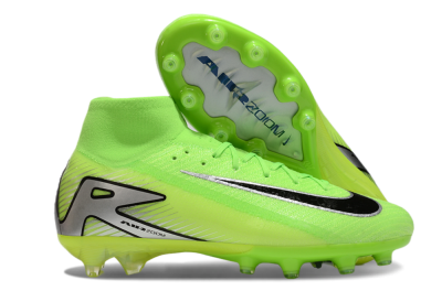 Nike Air Zoom Mercurial Superfly 10 Elite AG High-Tops Soccer Cleats - Yellow/Silver/Black