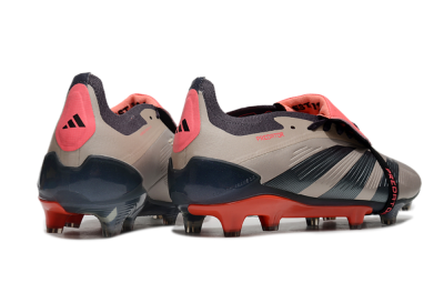 Adidas Predator Elite Foldover Tongue FG Low-Tops Soccer Cleats - Brown/Red/Black