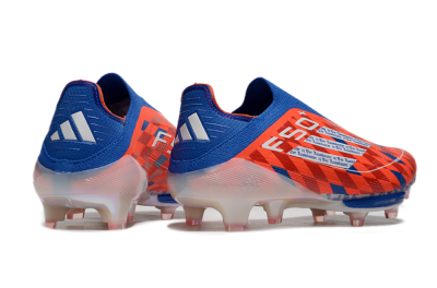 didas F50+ Elite Lightstrike Pro Laceless FG Low-Tops Soccer Cleats - Red/White/Blue