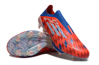 didas F50+ Elite Lightstrike Pro Laceless FG Low-Tops Soccer Cleats - Red/White/Blue