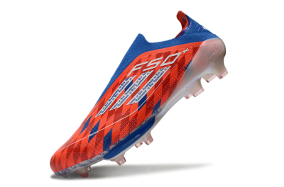 didas F50+ Elite Lightstrike Pro Laceless FG Low-Tops Soccer Cleats - Red/White/Blue
