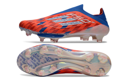 didas F50+ Elite Lightstrike Pro Laceless FG Low-Tops Soccer Cleats - Red/White/Blue
