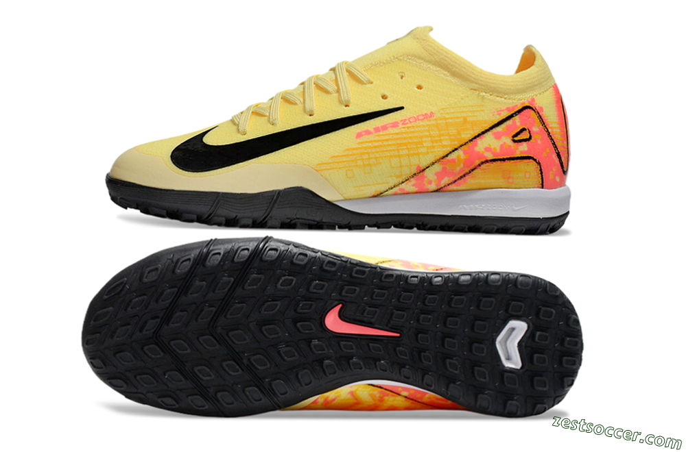 Nike Air Zoom Mercurial Vapor 16 Elite TF Low-Tops Soccer Shoes - Yellow/Black/Red 1