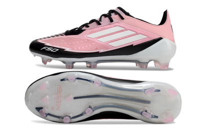 Messi x Adidas F50 Elite FG Low-Tops Soccer Cleats - Pink/Black/White