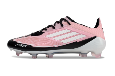 Messi x Adidas F50 Elite FG Low-Tops Soccer Cleats - Pink/Black/White