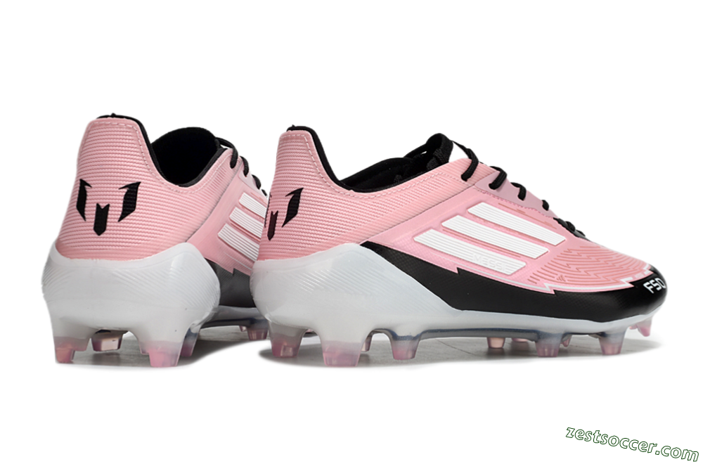 Messi x Adidas F50 Elite FG Low-Tops Soccer Cleats - Pink/Black/White 6