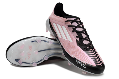Messi x Adidas F50 Elite FG Low-Tops Soccer Cleats - Pink/Black/White
