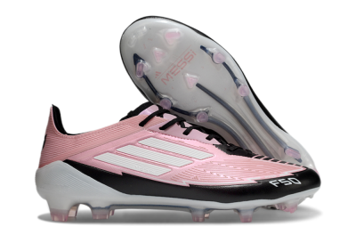 Messi x Adidas F50 Elite FG Low-Tops Soccer Cleats - Pink/Black/White