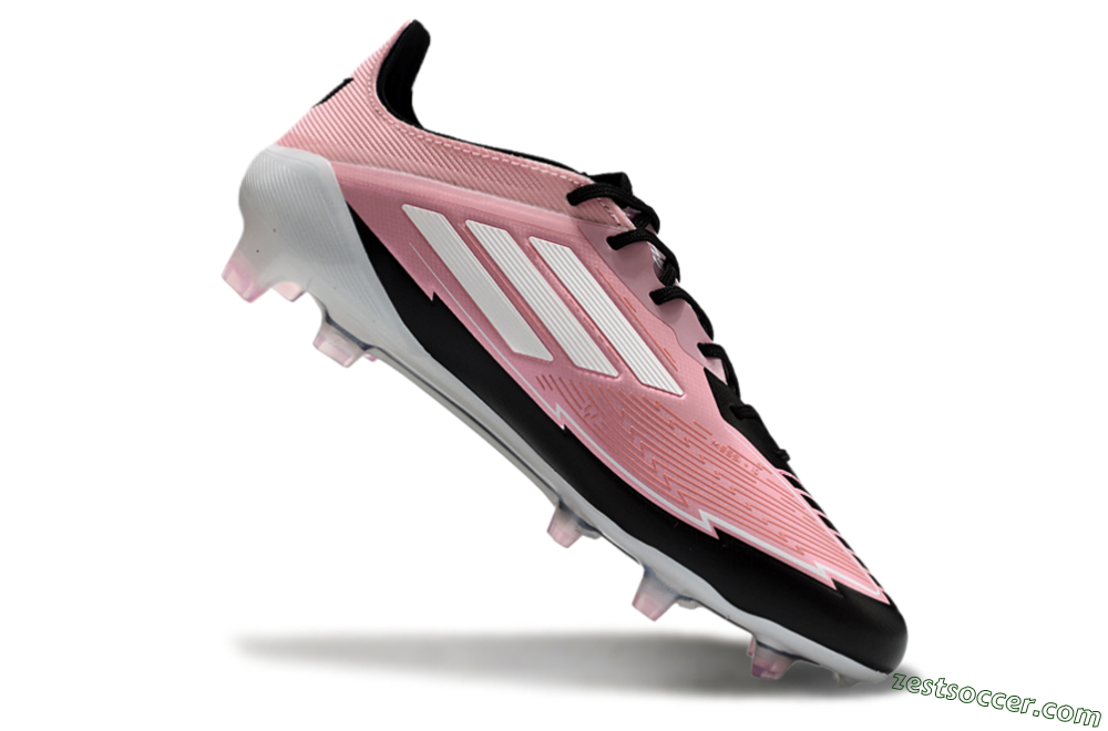 Messi x Adidas F50 Elite FG Low-Tops Soccer Cleats - Pink/Black/White 4