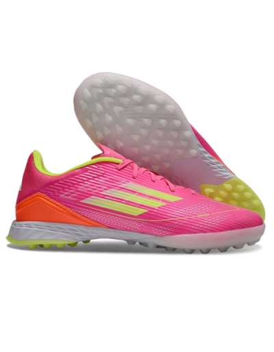 Adidas F50 Pro TF Low-Tops Soccer Shoes - Pink/Yellow/White
