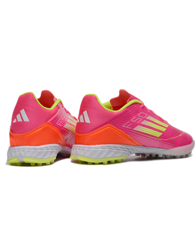 Adidas F50 Pro TF Low-Tops Soccer Shoes - Pink/Yellow/White