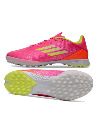 Adidas F50 Pro TF Low-Tops Soccer Shoes - Pink/Yellow/White