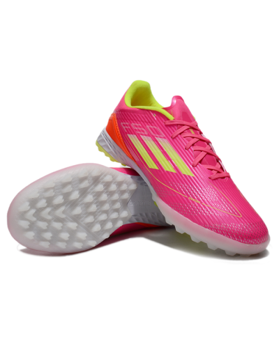 Adidas F50 Pro TF Low-Tops Soccer Shoes - Pink/Yellow/White