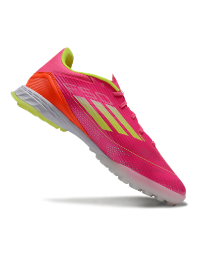 Adidas F50 Pro TF Low-Tops Soccer Shoes - Pink/Yellow/White