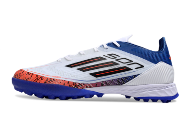 Adidas F50 Pro TF Low-Tops Soccer Shoes - White/Red/Blue
