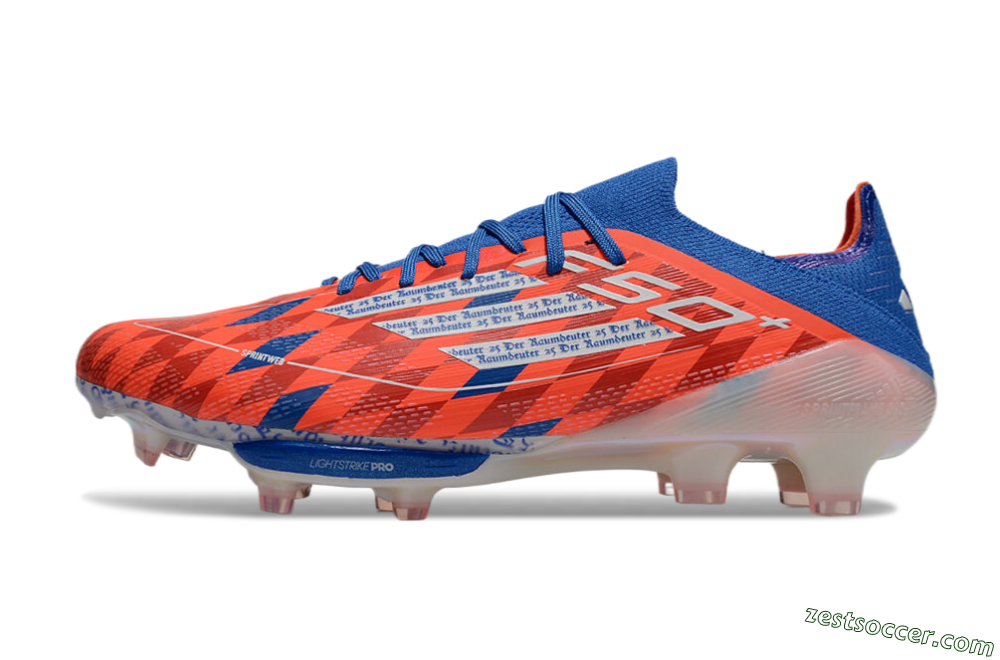 Adidas F50+ Lightstrike Pro Elite FG Low-Tops Soccer Cleats - Red/White/Blue 2