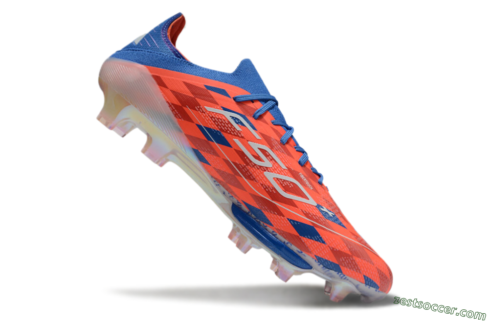 Adidas F50+ Lightstrike Pro Elite FG Low-Tops Soccer Cleats - Red/White/Blue 4