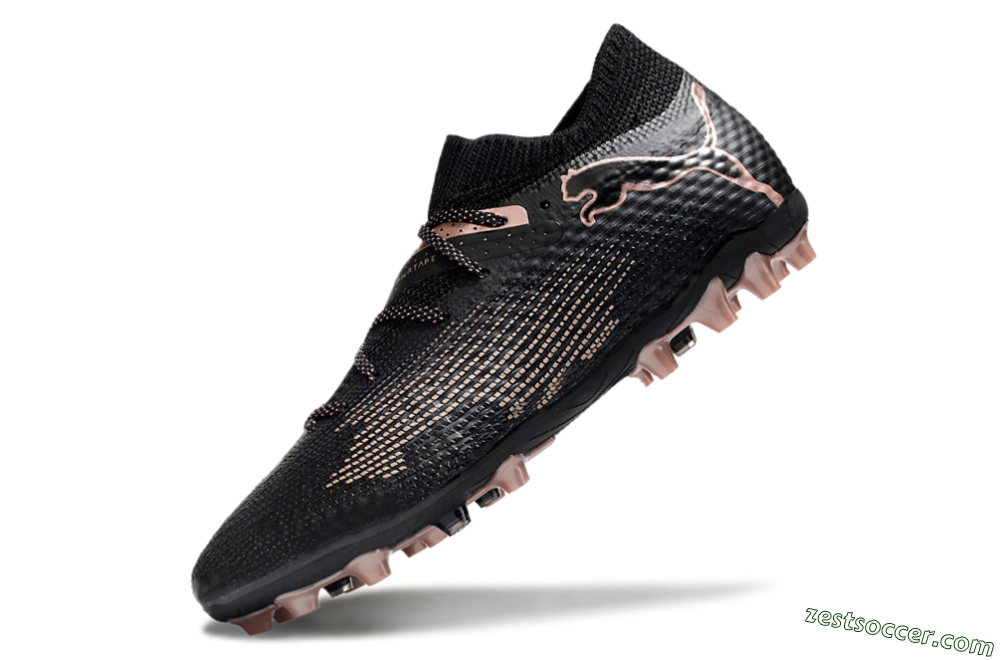 Puma Future Ultimate MG Low-Tops Soccer Cleats - Black/Pink 5