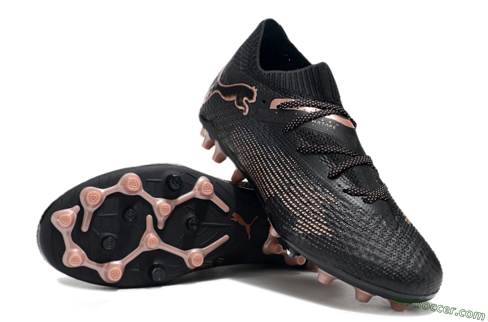 Puma Future Ultimate MG Low-Tops Soccer Cleats - Black/Pink 3