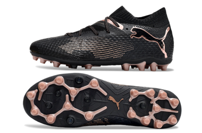Puma Future Ultimate MG Low-Tops Soccer Cleats - Black/Pink