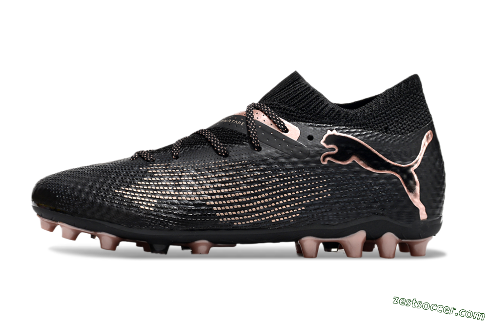 Puma Future Ultimate MG Low-Tops Soccer Cleats - Black/Pink 2