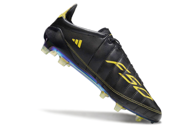 Adidas F50 Adizero Elite FG Low-Tops Soccer Cleats - Black/Yellow/Gold