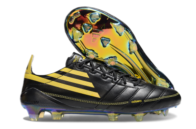 Adidas F50 Adizero Elite FG Low-Tops Soccer Cleats - Black/Yellow/Gold