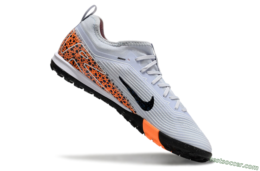Nike Air Zoom Mercurial Vapor 16 Pro TF Low-Tops Soccer Shoes - Grey/Black/Leopard 4