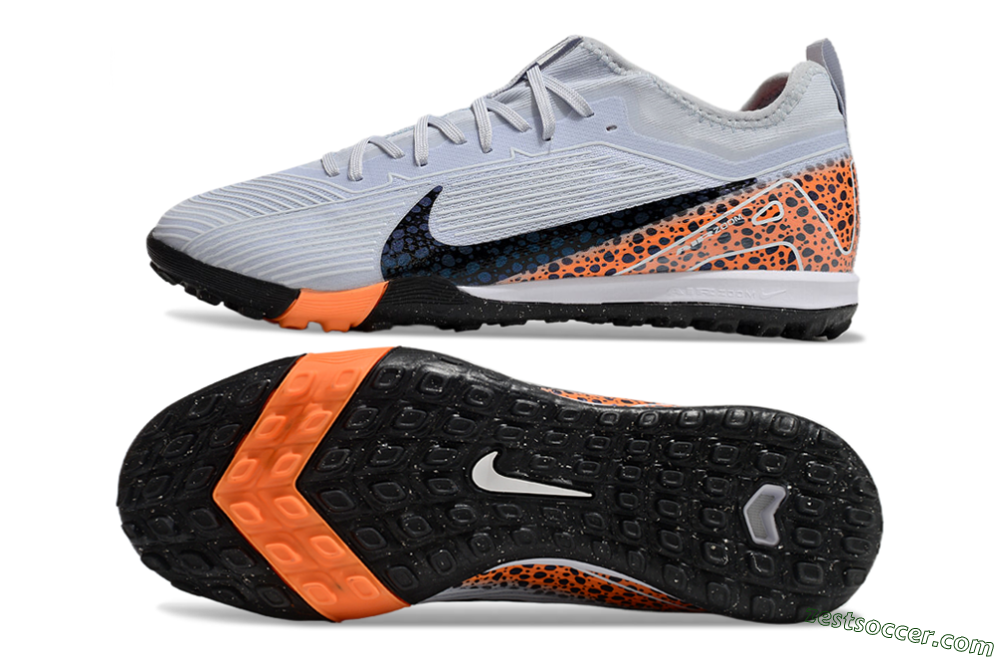 Nike Air Zoom Mercurial Vapor 16 Pro TF Low-Tops Soccer Shoes - Grey/Black/Leopard 1