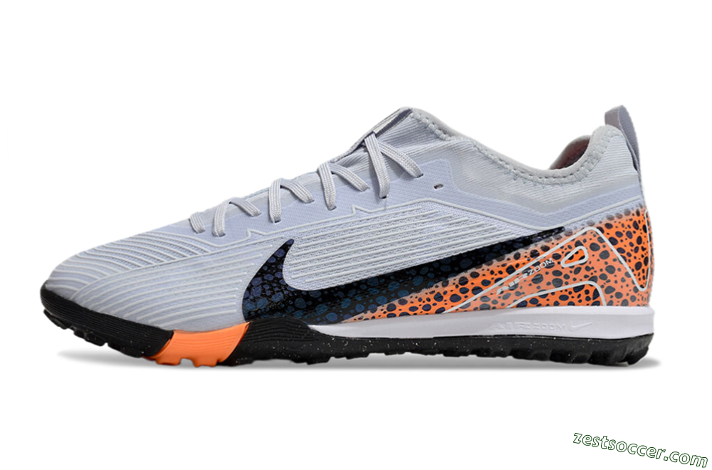 Nike Air Zoom Mercurial Vapor 16 Pro TF Low-Tops Soccer Shoes - Grey/Black/Leopard 2