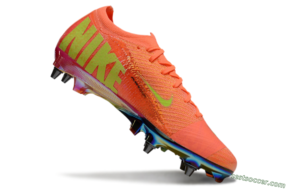 Nike Air Zoom Mercurial Vapor 16 Elite SG Low-Tops Soccer Cleats - Red/Yellow/Gold 4