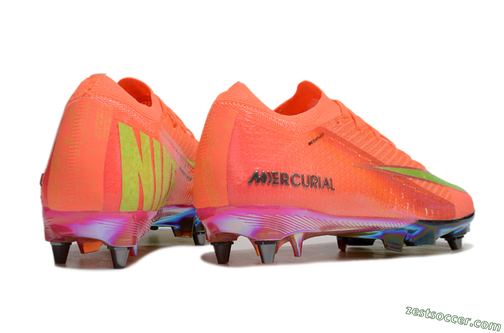 Nike Air Zoom Mercurial Vapor 16 Elite SG Low-Tops Soccer Cleats - Red/Yellow/Gold 6