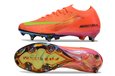 Nike Air Zoom Mercurial Vapor 16 Elite SG Low-Tops Soccer Cleats - Red/Yellow/Gold