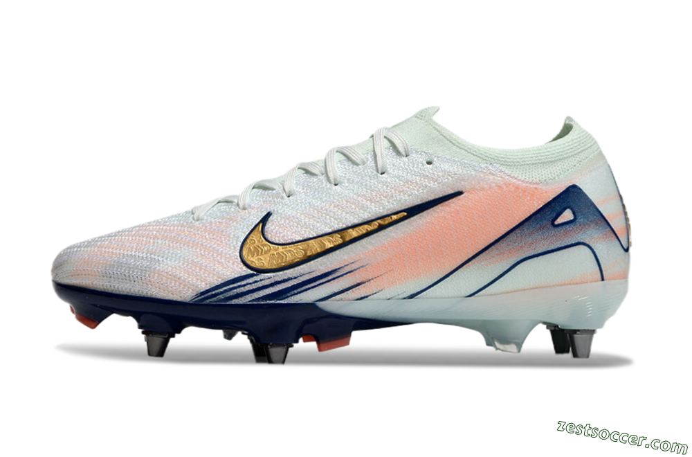 Nike Air Zoom Mercurial Vapor 16 Elite SG Low-Tops Soccer Cleats - Jade/Gold/Blue 2